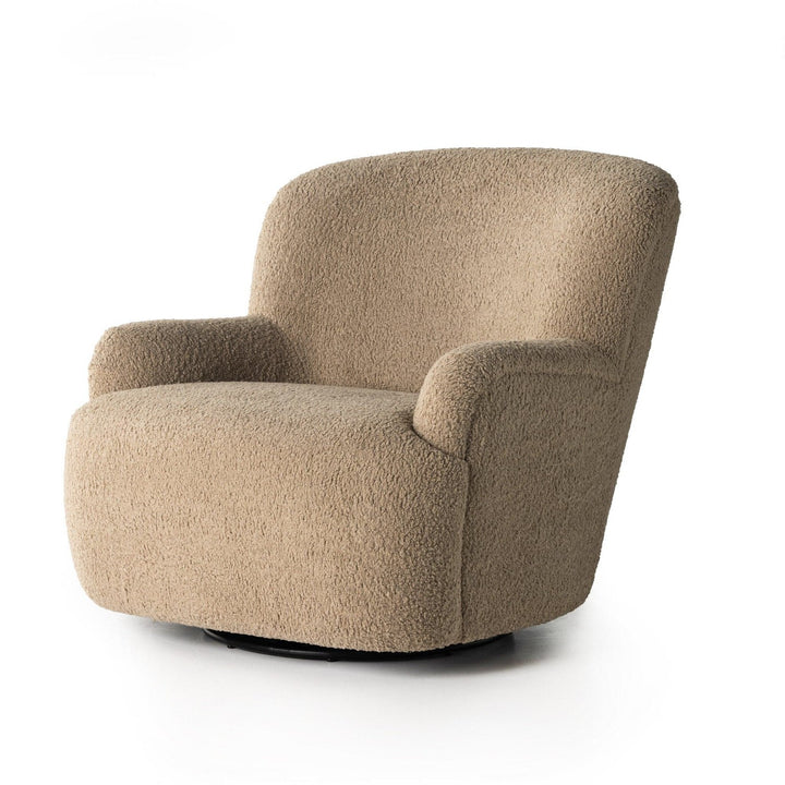 Kaden Swivel Chair - Sheepskin Camel