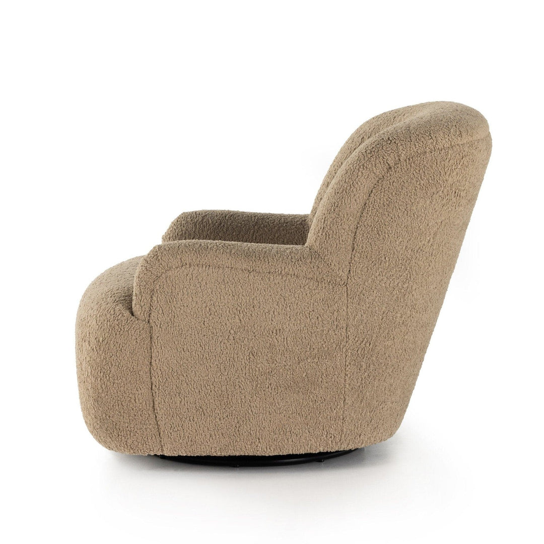 Kaden Swivel Chair - Sheepskin Camel