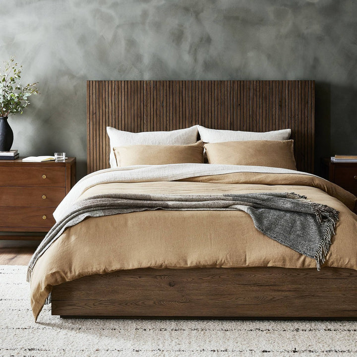 Levi Bed - King - Rustic Grey