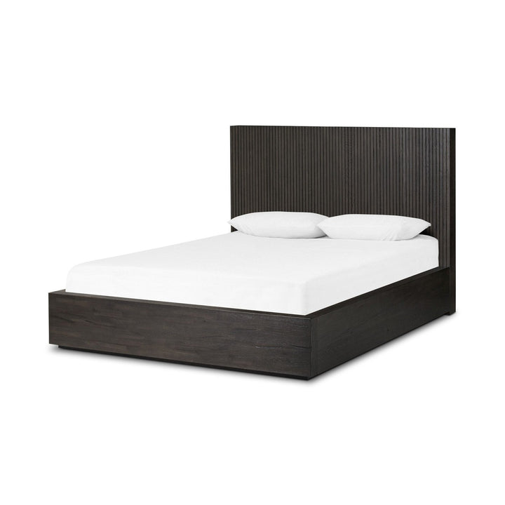 Levi Bed - Queen - Smoked Black