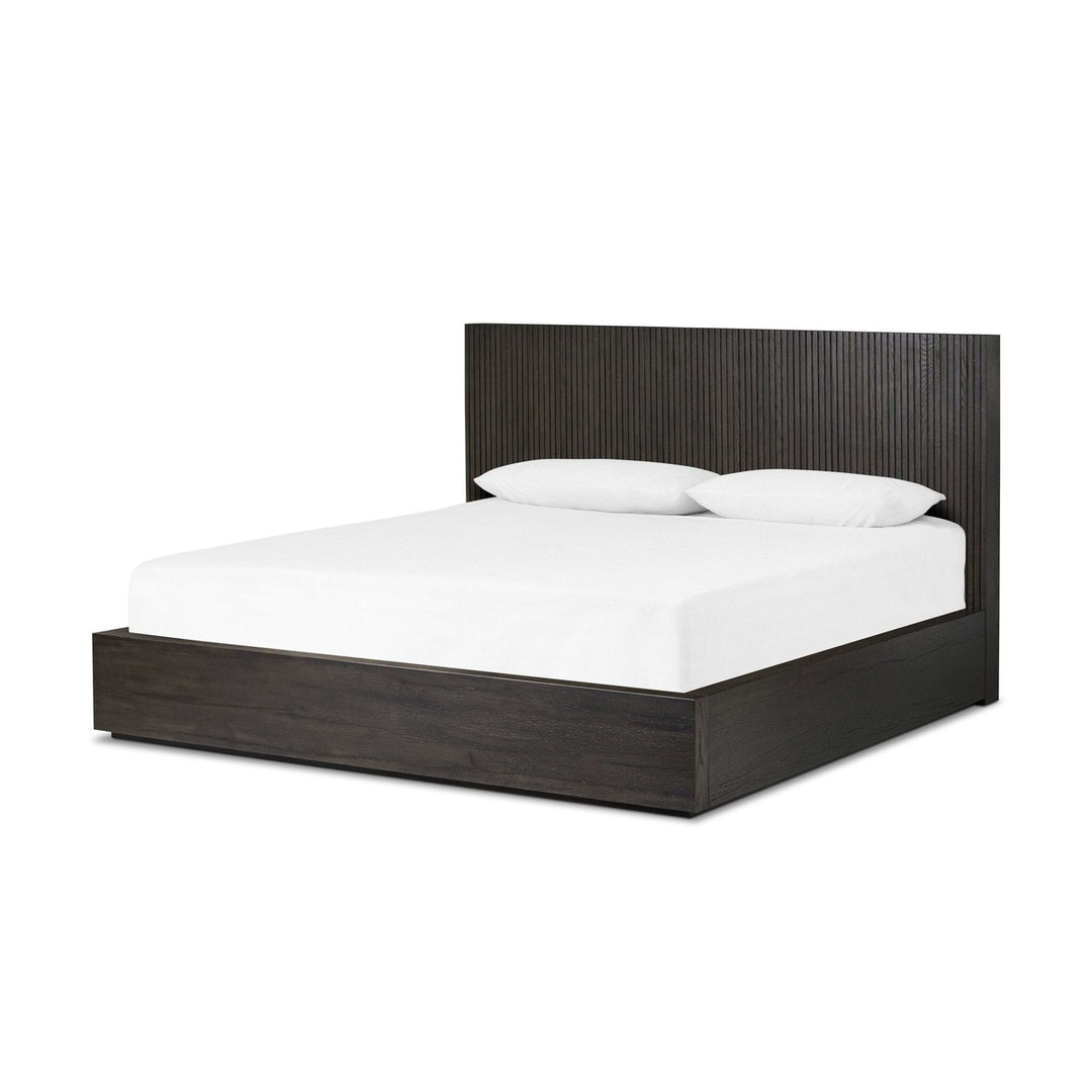 Levi Bed - King - Smoked Black