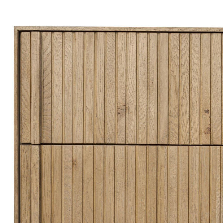 Leo 6 Drawer Dresser - Rustic Light Natural Oak