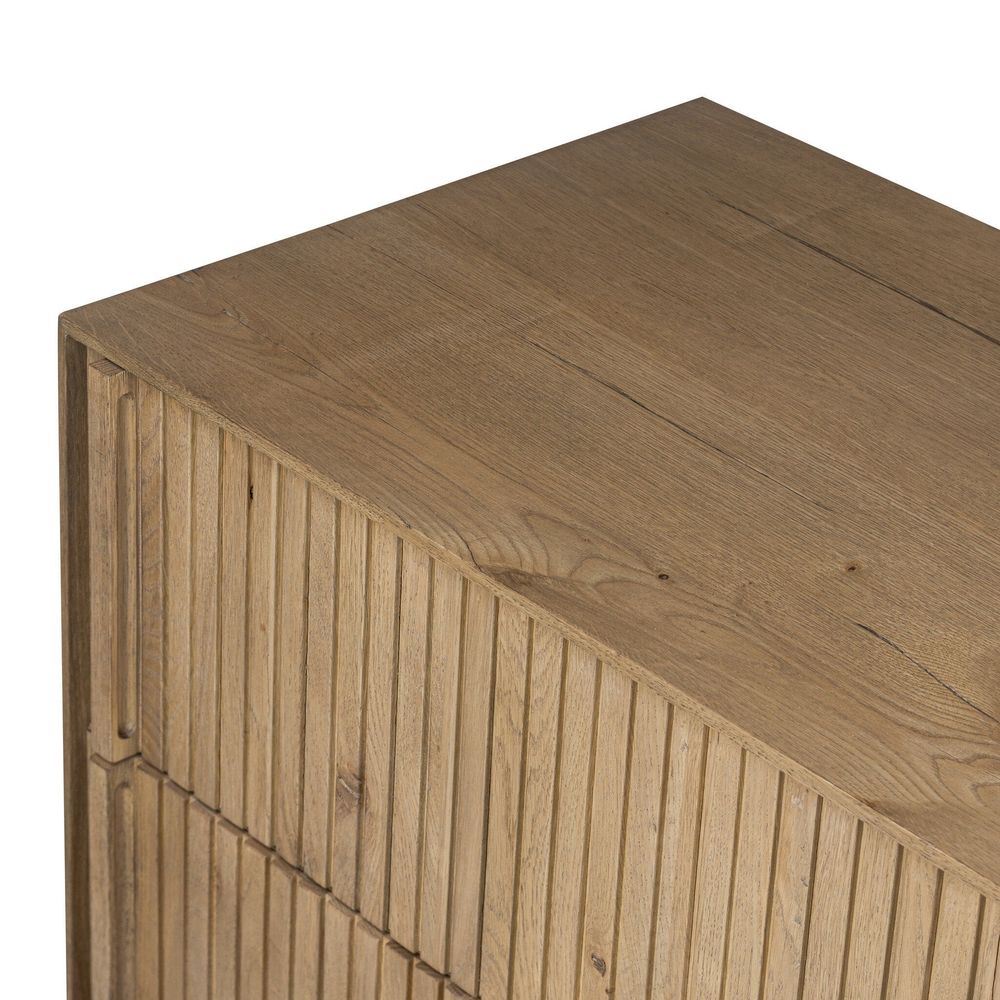 Leo 6 Drawer Dresser - Rustic Light Natural Oak