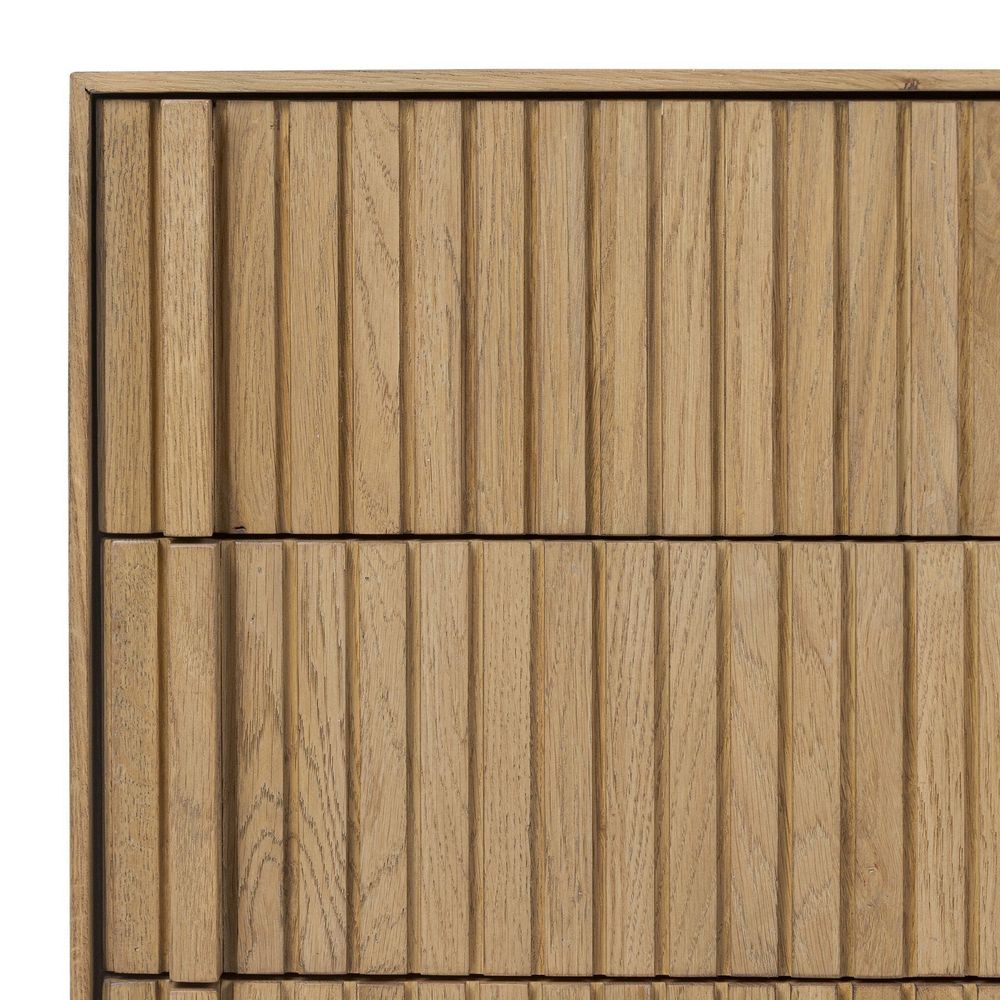 Leo Nightstand - Rustic Light Natural Oak Veneer