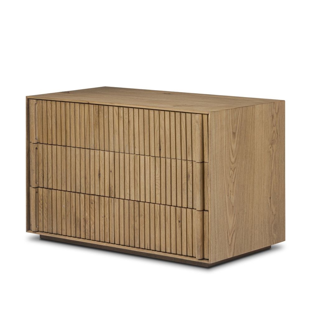 Nightstands Leo Nightstand - Rustic Light Natural Oak Veneer