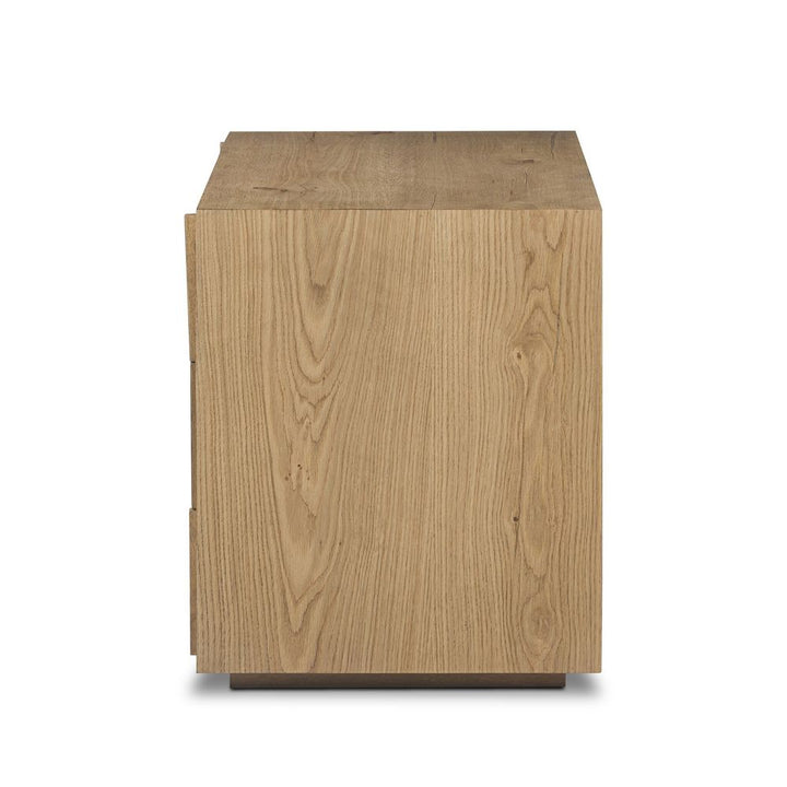 Nightstands Leo Nightstand - Rustic Light Natural Oak Veneer