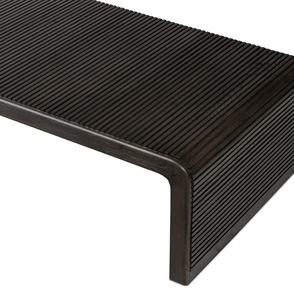 Leo Coffee Table: Smoked Black