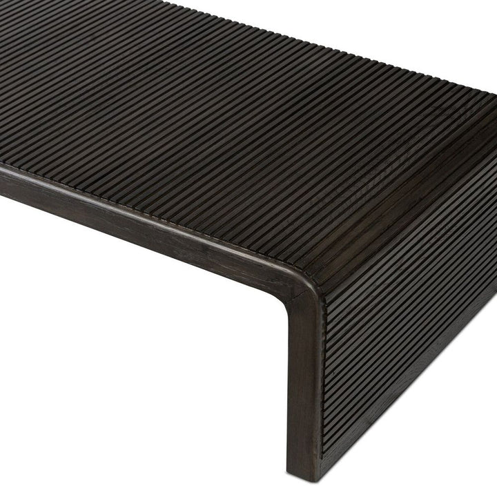 Leo Coffee Table: Smoked Black