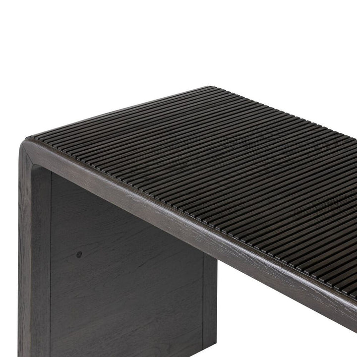 Leo Console Table: Smoked Black