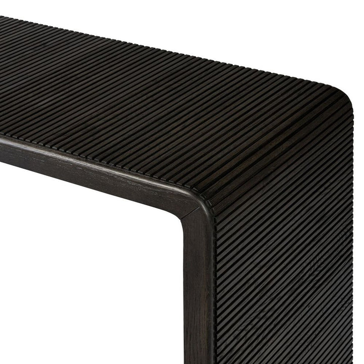 Leo Console Table: Smoked Black