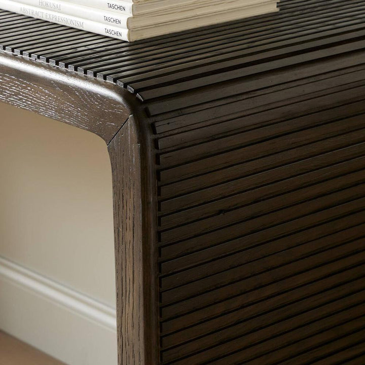 Console Tables Leo Console Table: Smoked Black
