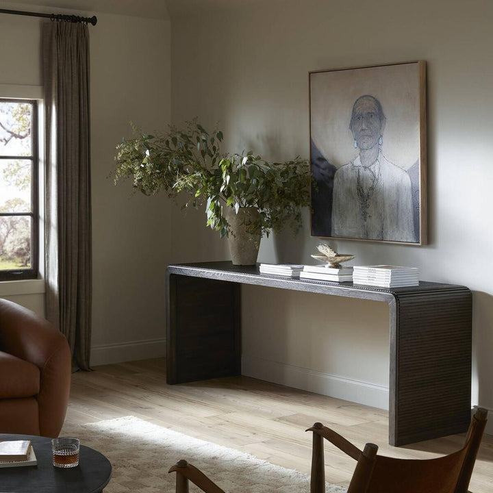 Console Tables Leo Console Table: Smoked Black