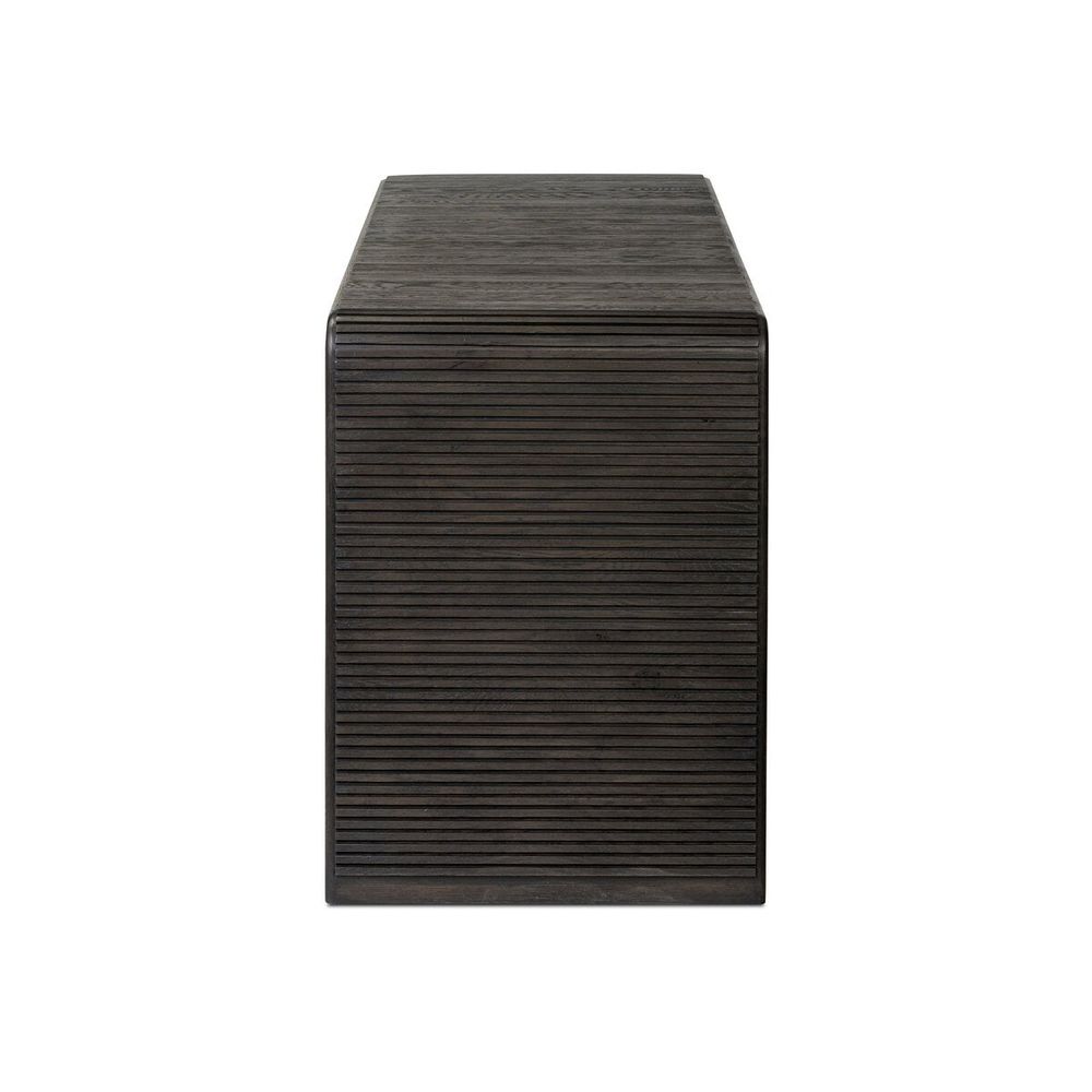 Leo Console Table: Smoked Black