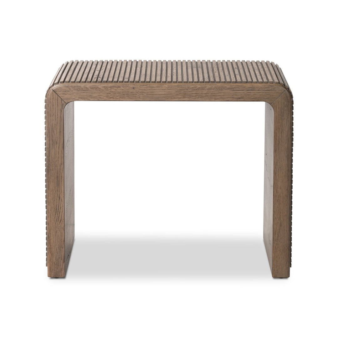 Theo End Table - Rustic Grey