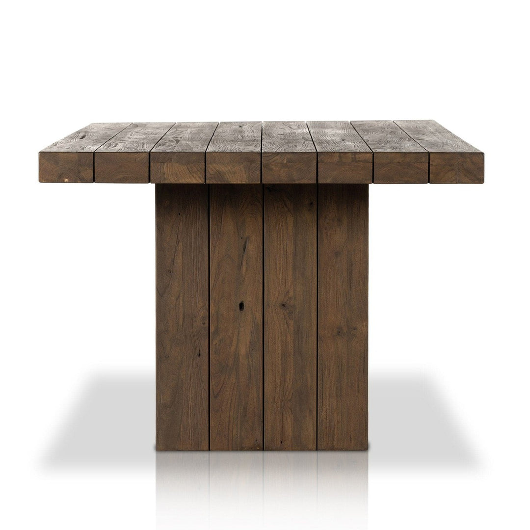 Elwood Outdoor Dining Table - Stained Heritage Brown-FSC