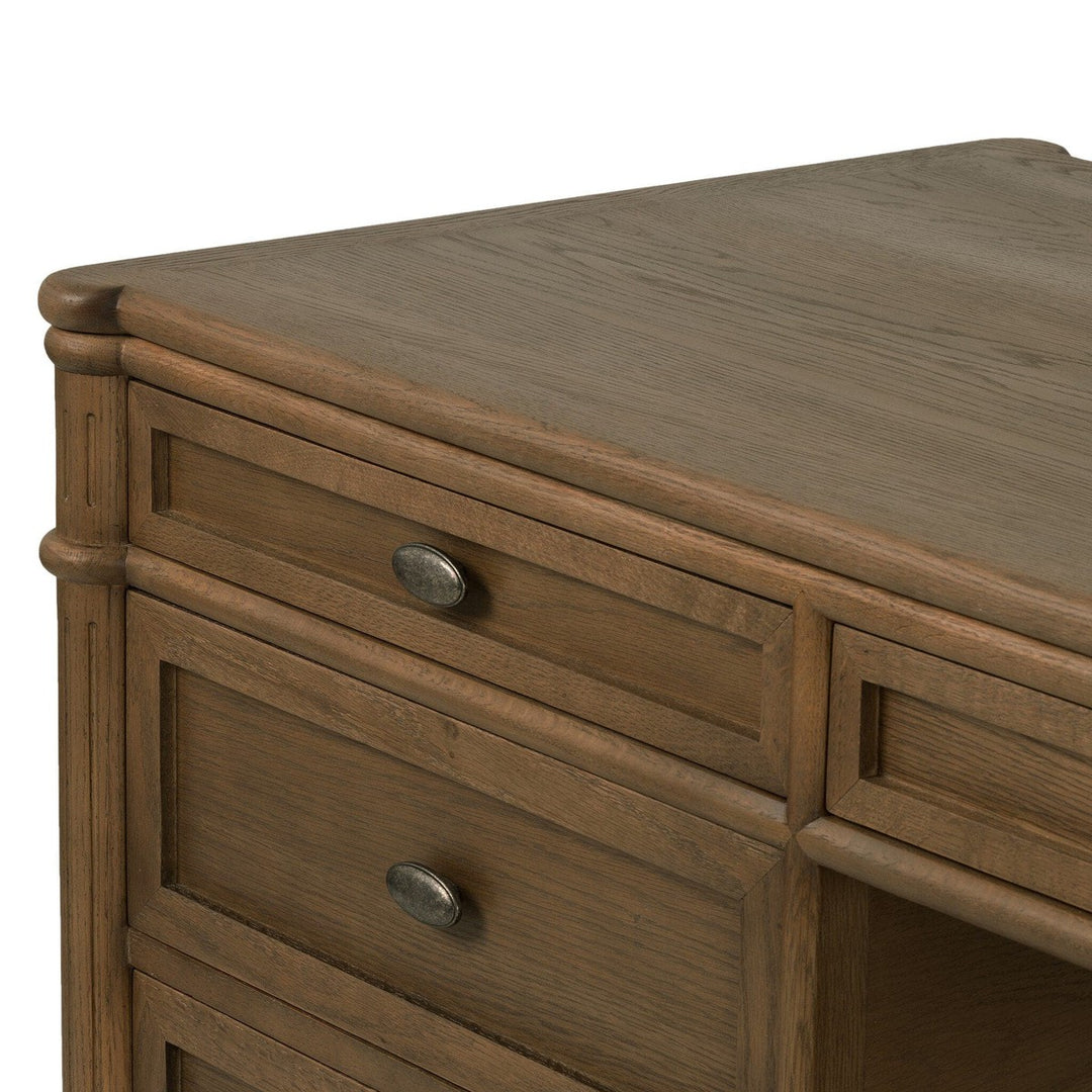 Marseille Executive Desk - Toasted Oak