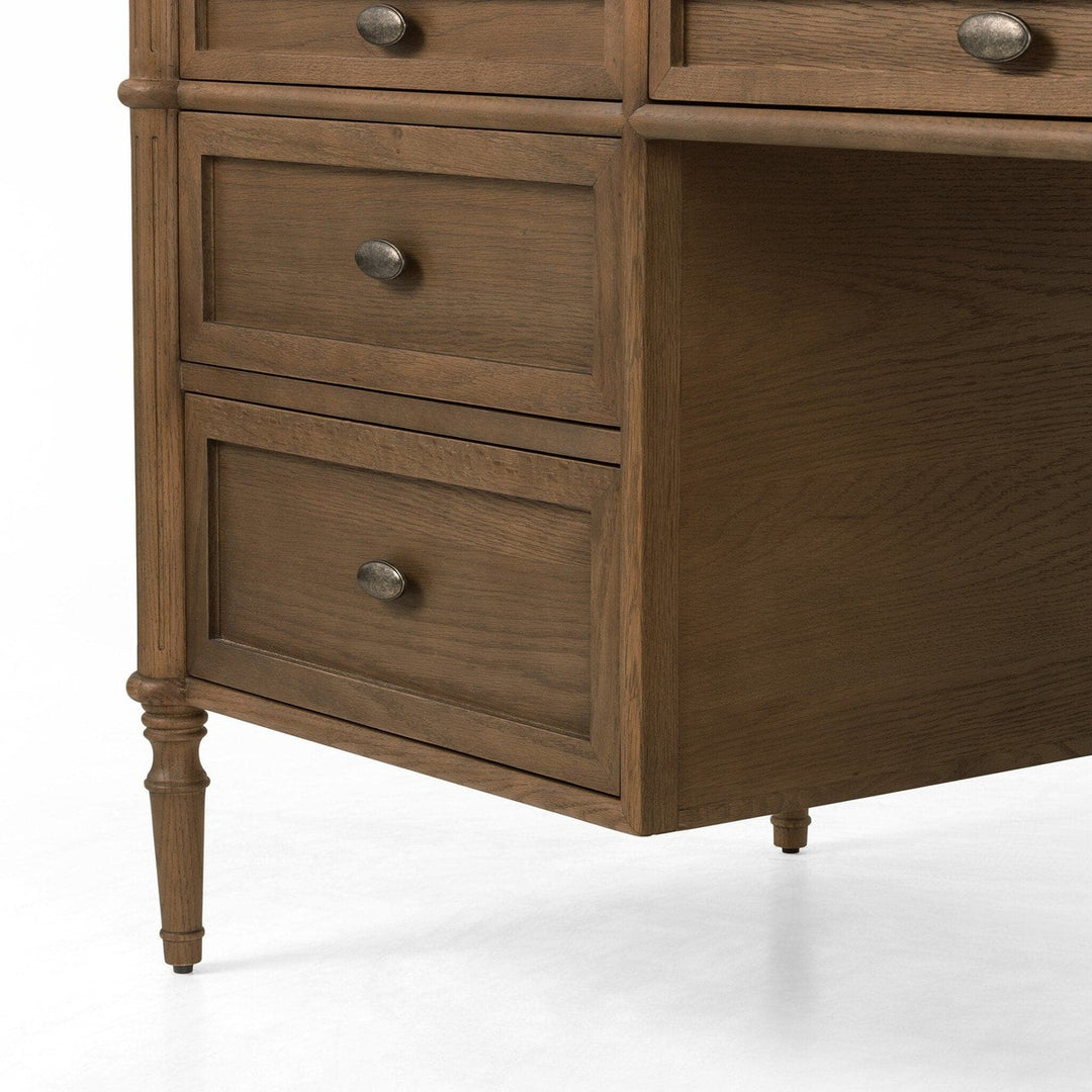 Marseille Executive Desk - Toasted Oak