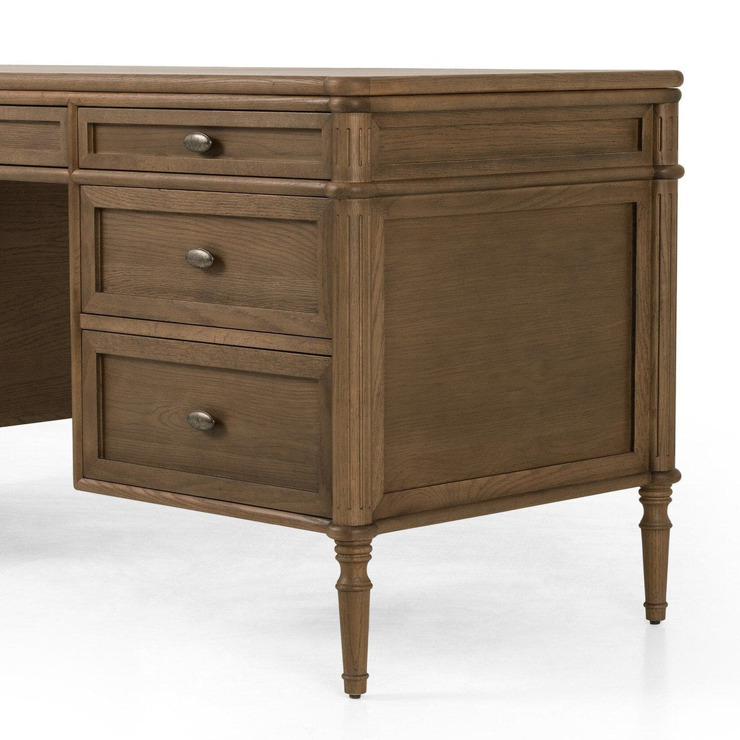 Marseille Executive Desk - Toasted Oak