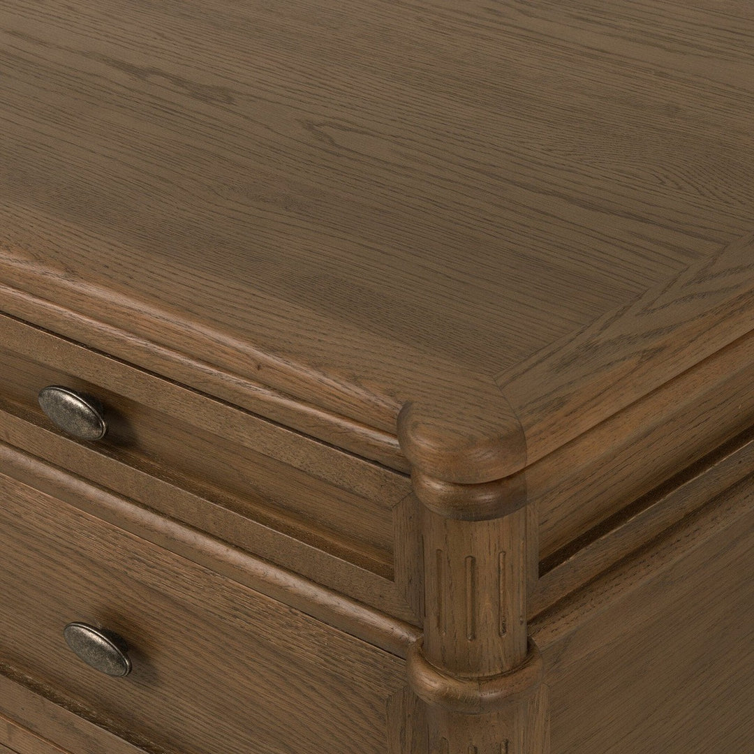 Marseille Executive Desk - Toasted Oak