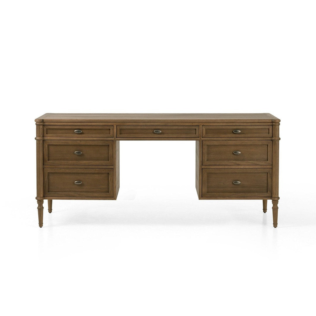 Marseille Executive Desk - Toasted Oak