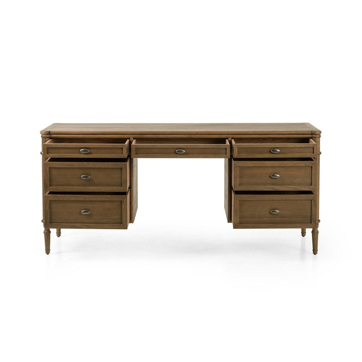 Marseille Executive Desk - Toasted Oak