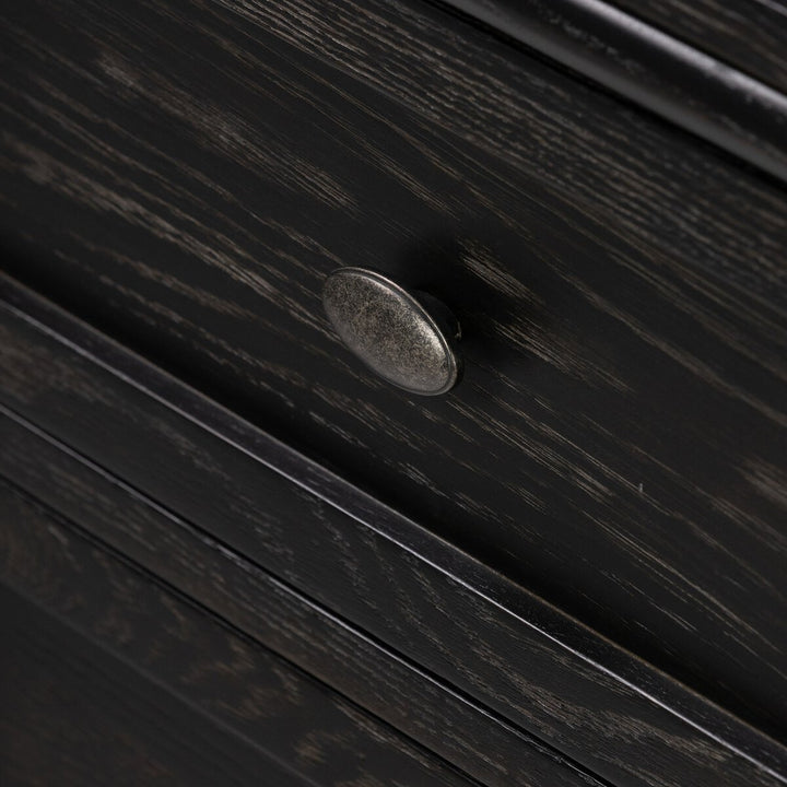 Marseille Executive Desk - Distressed Black