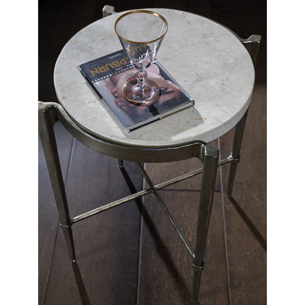 Side Tables Percival Accent Spot Table - Champagne
