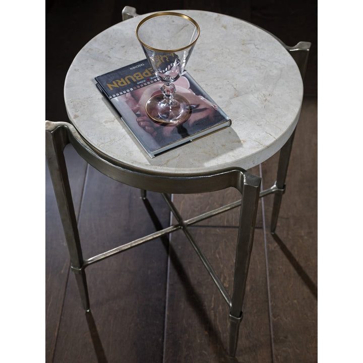 Side Tables Percival Accent Spot Table - Champagne