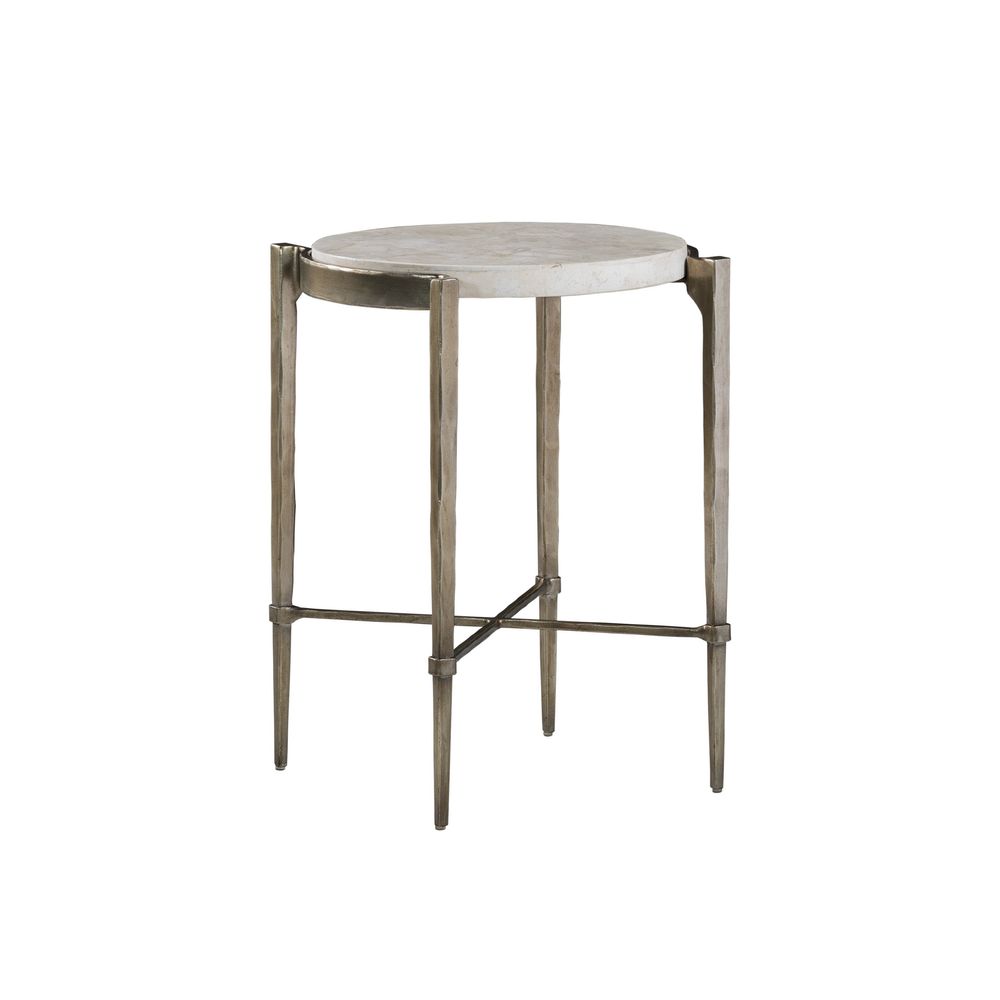 Side Tables Percival Accent Spot Table - Champagne