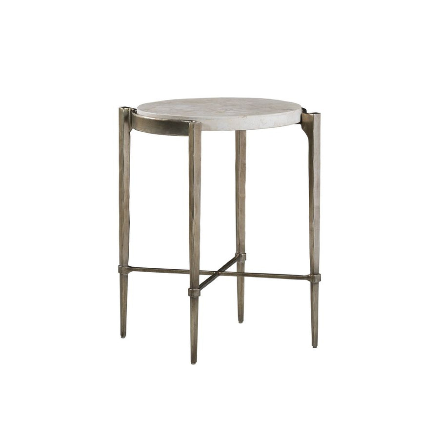 Side Tables Percival Accent Spot Table - Champagne