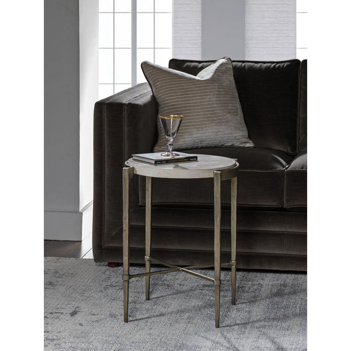 Side Tables Percival Accent Spot Table - Champagne