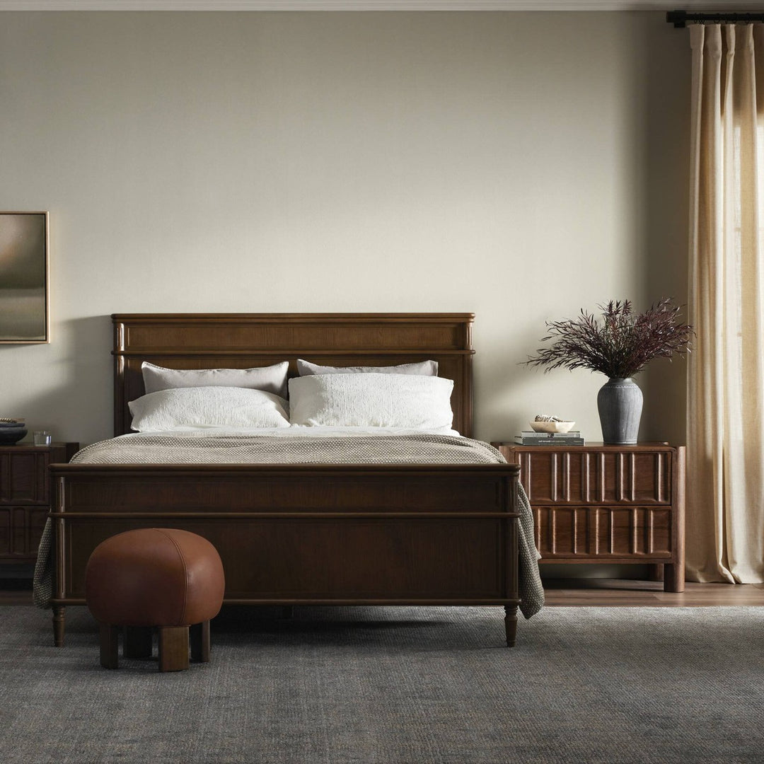 Marseille Bed - Toasted Oak - Queen