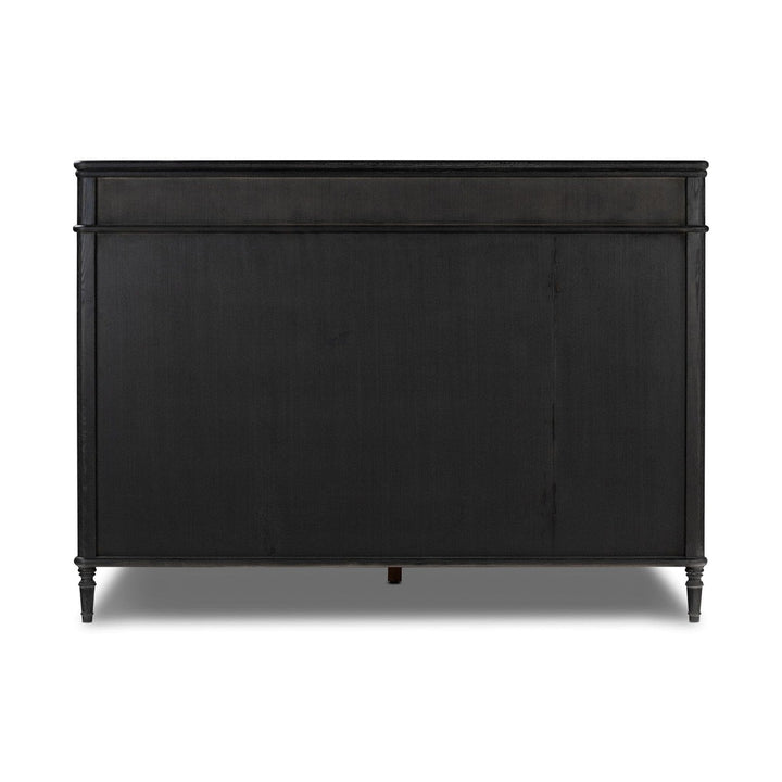 Langley Bed - Distressed Black - King