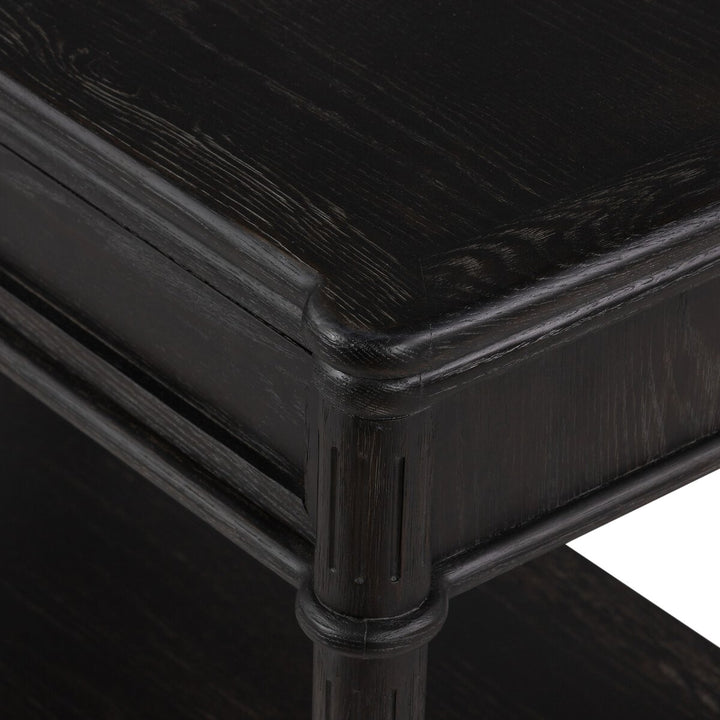 Marseille Nightstand - Distressed Black