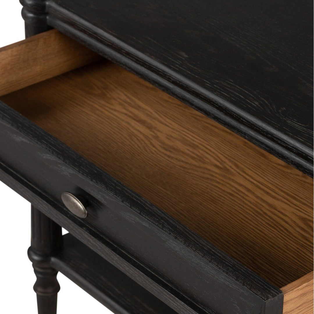 Marseille Nightstand - Distressed Black