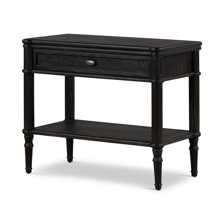 Marseille Nightstand - Distressed Black