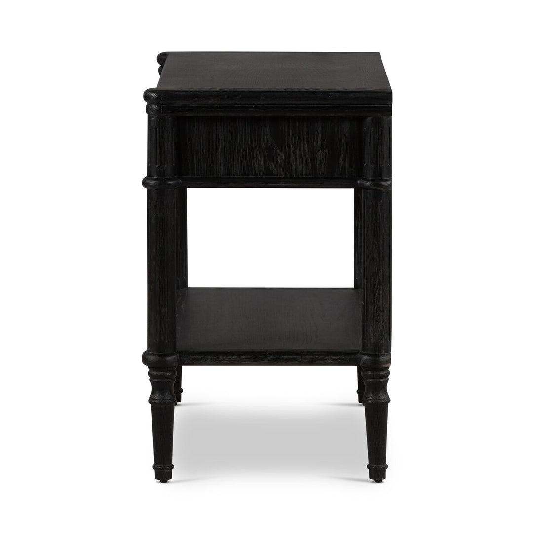 Marseille Nightstand - Distressed Black