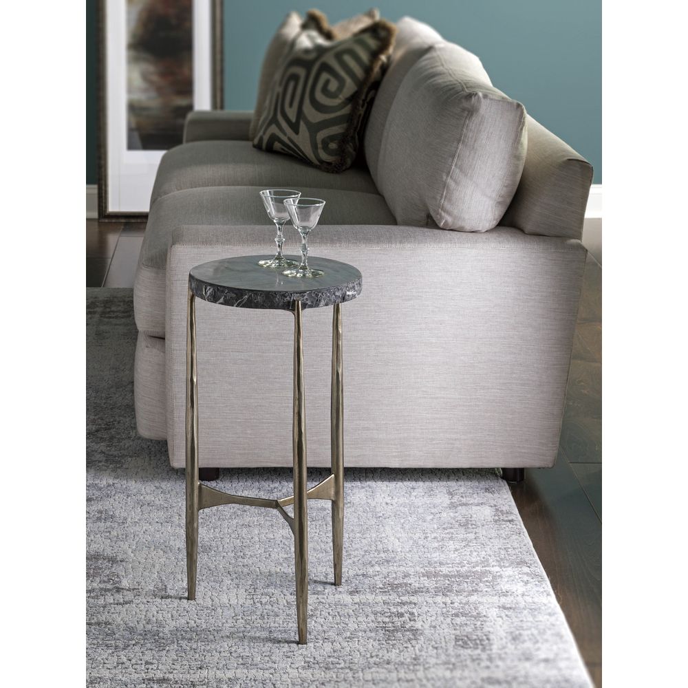 Side Tables Tybalt Spot Table - Silver Leaf