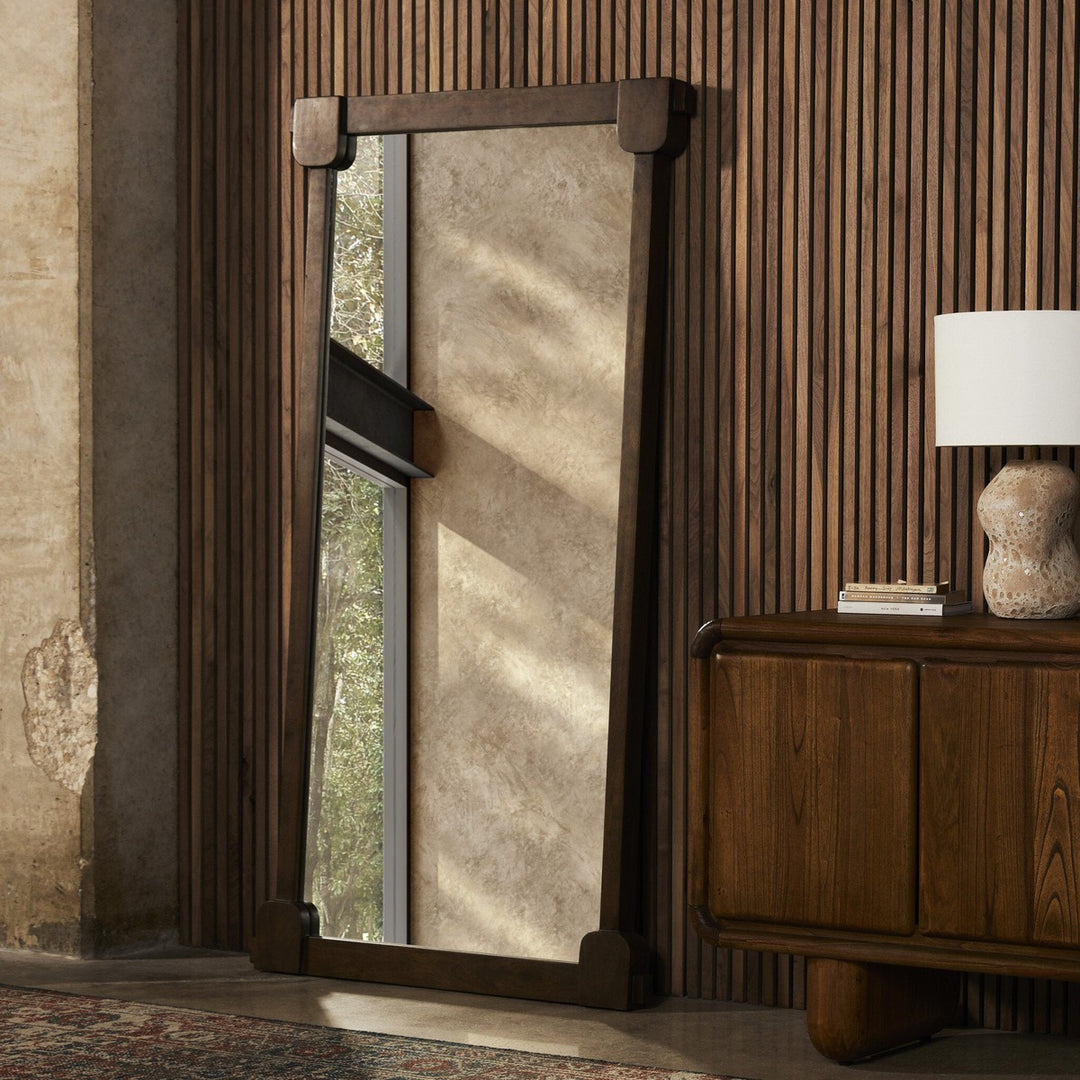 Harlow Floor Mirror - Tanner Brown Acacia