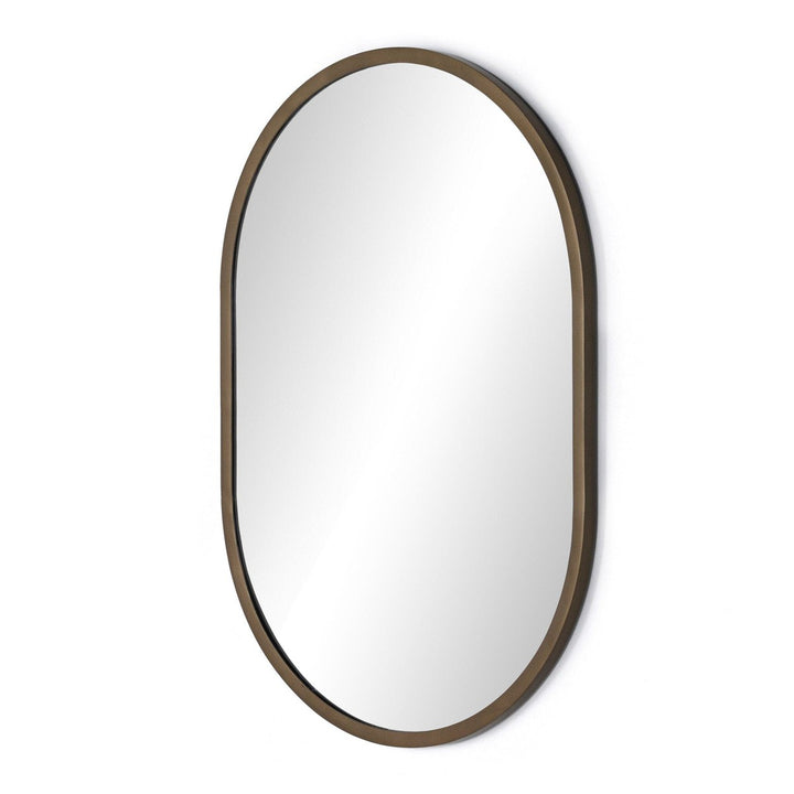 Sasha Small Mirror - Iron Matte Brass