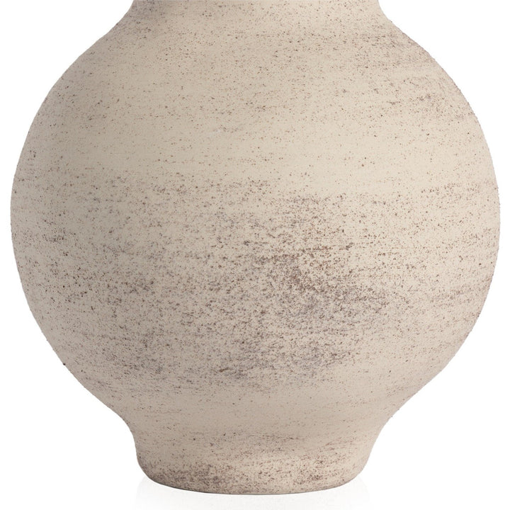 Aria Round Vase - Distressed Cream