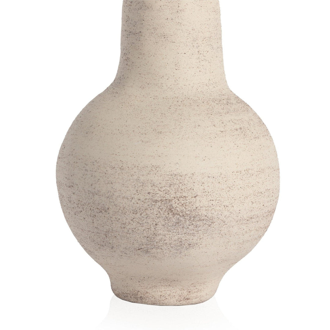 Aria Round Vase - Distressed Cream