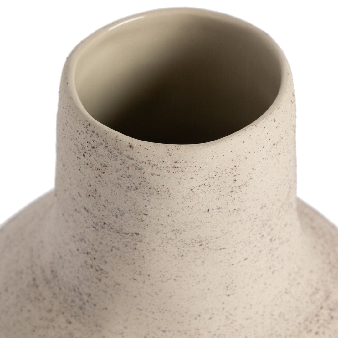 Aria Round Vase - Distressed Cream