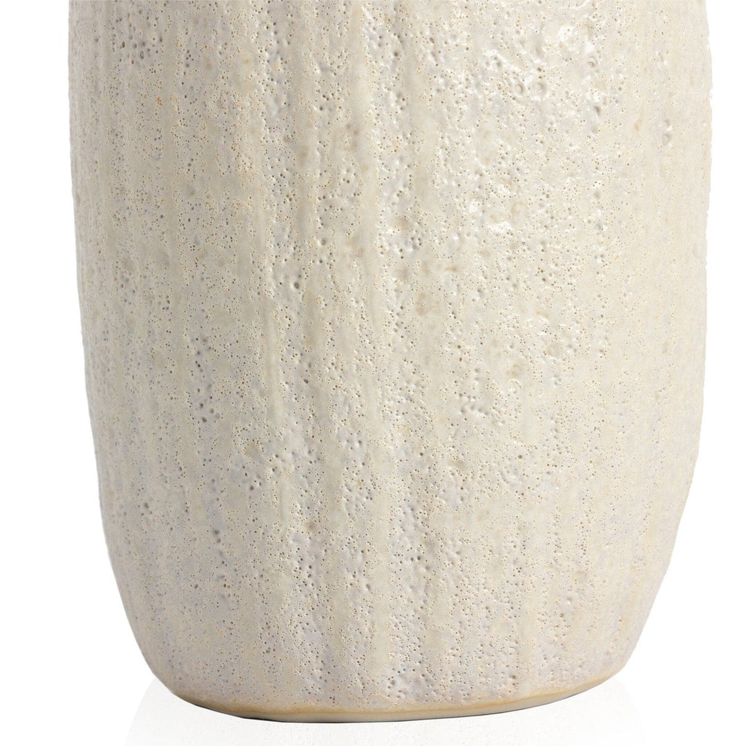 Cascade Vase - Eggshell White Ceramic