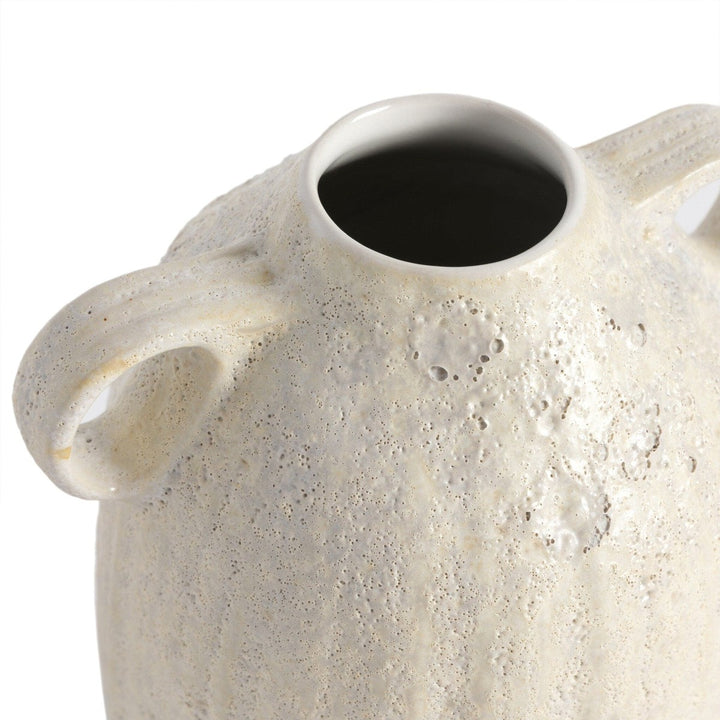 Cascade Vase - Eggshell White Ceramic