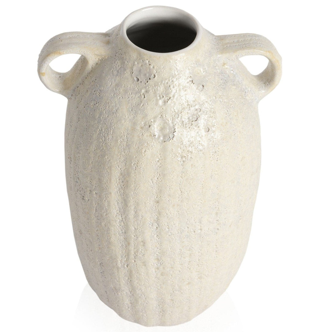 Cascade Vase - Eggshell White Ceramic