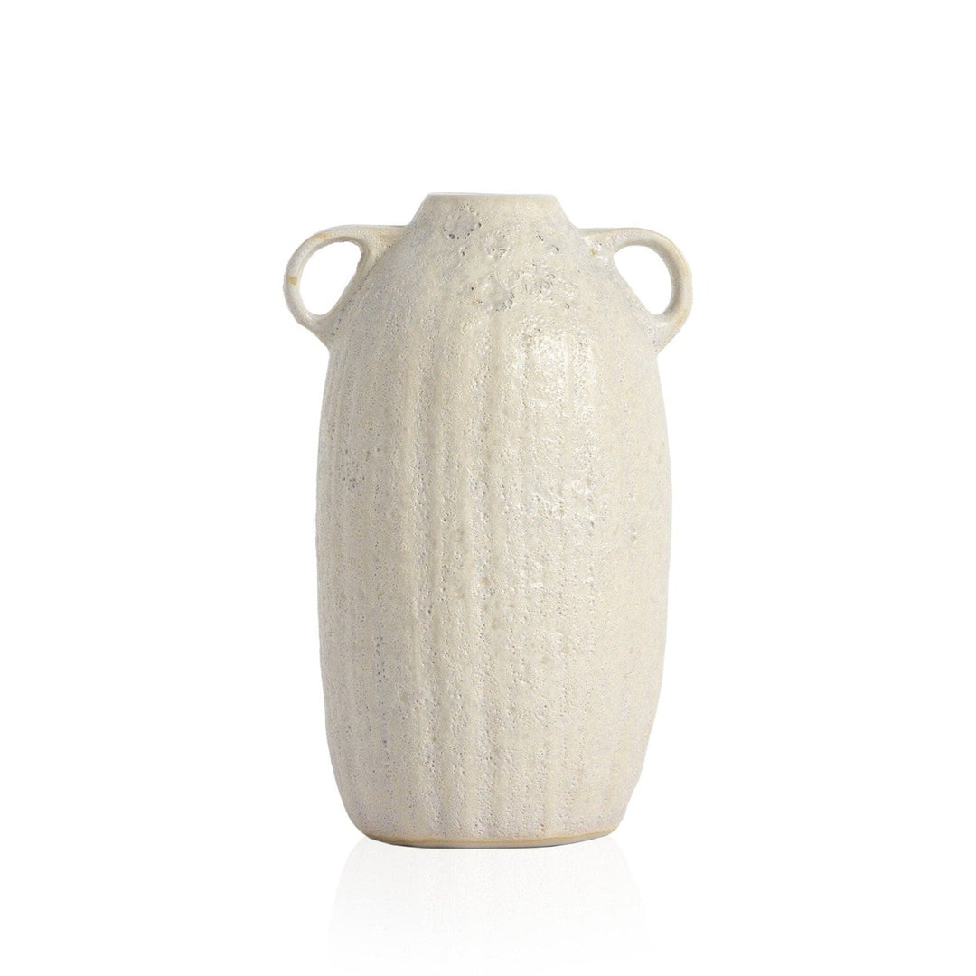 Cascade Vase - Eggshell White Ceramic