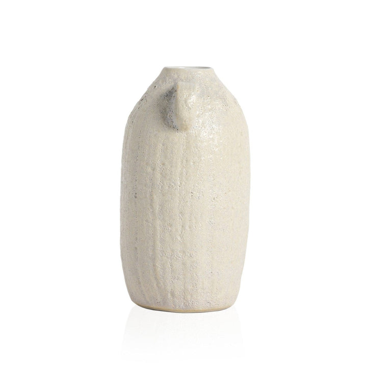 Cascade Vase - Eggshell White Ceramic