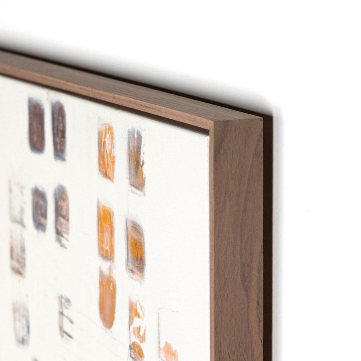 Wall Art Bento Crate by Jamie Beckwith - Rustic Walnut Floater