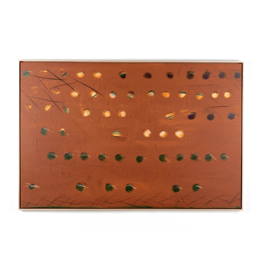 Cross Point Rust by Jamie Beckwith - Natural Maple Floater